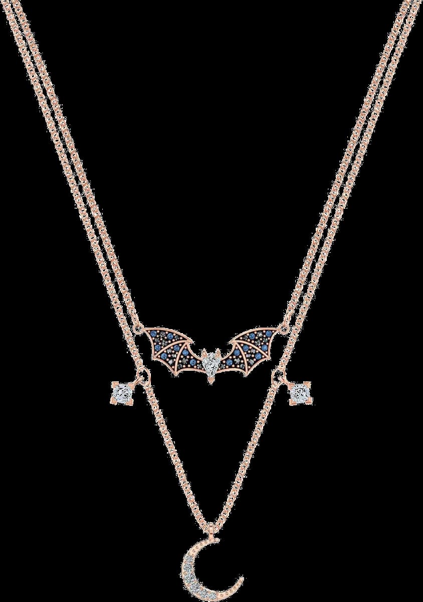 Collier Swarovski Prosperity 5491565 plaqué or rose cristaux multicolores