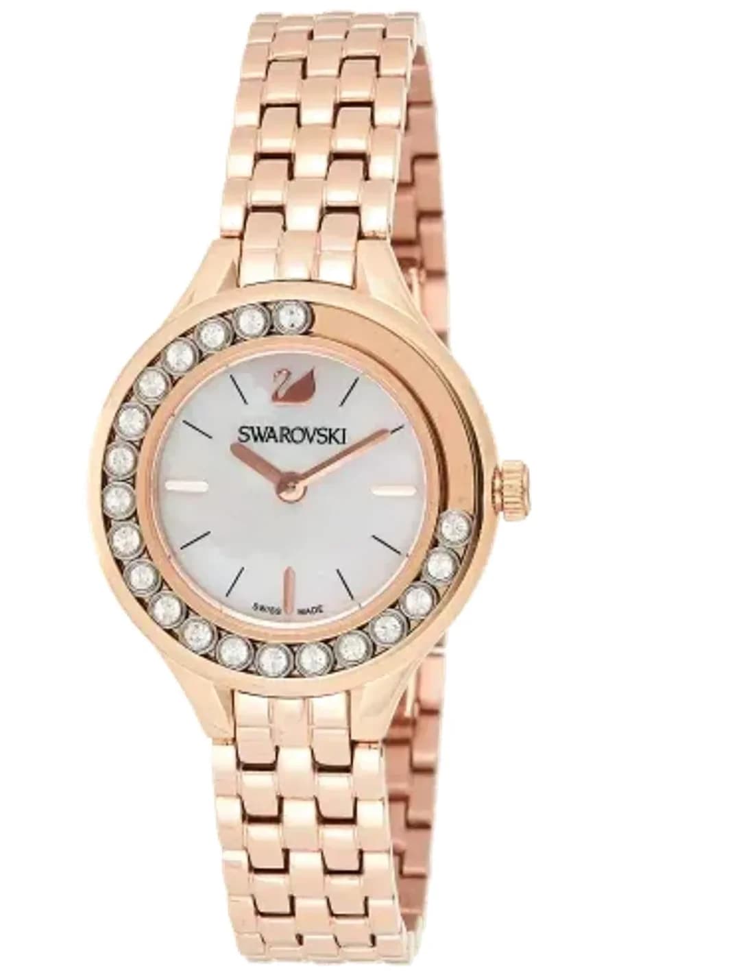 Montre Swarovski 5261496 en acier or rose et cristaux mobiles