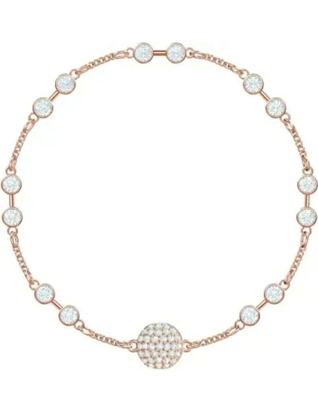 Bracelet Swarovski Remix 5435651 plaqué or rose cristaux blancs