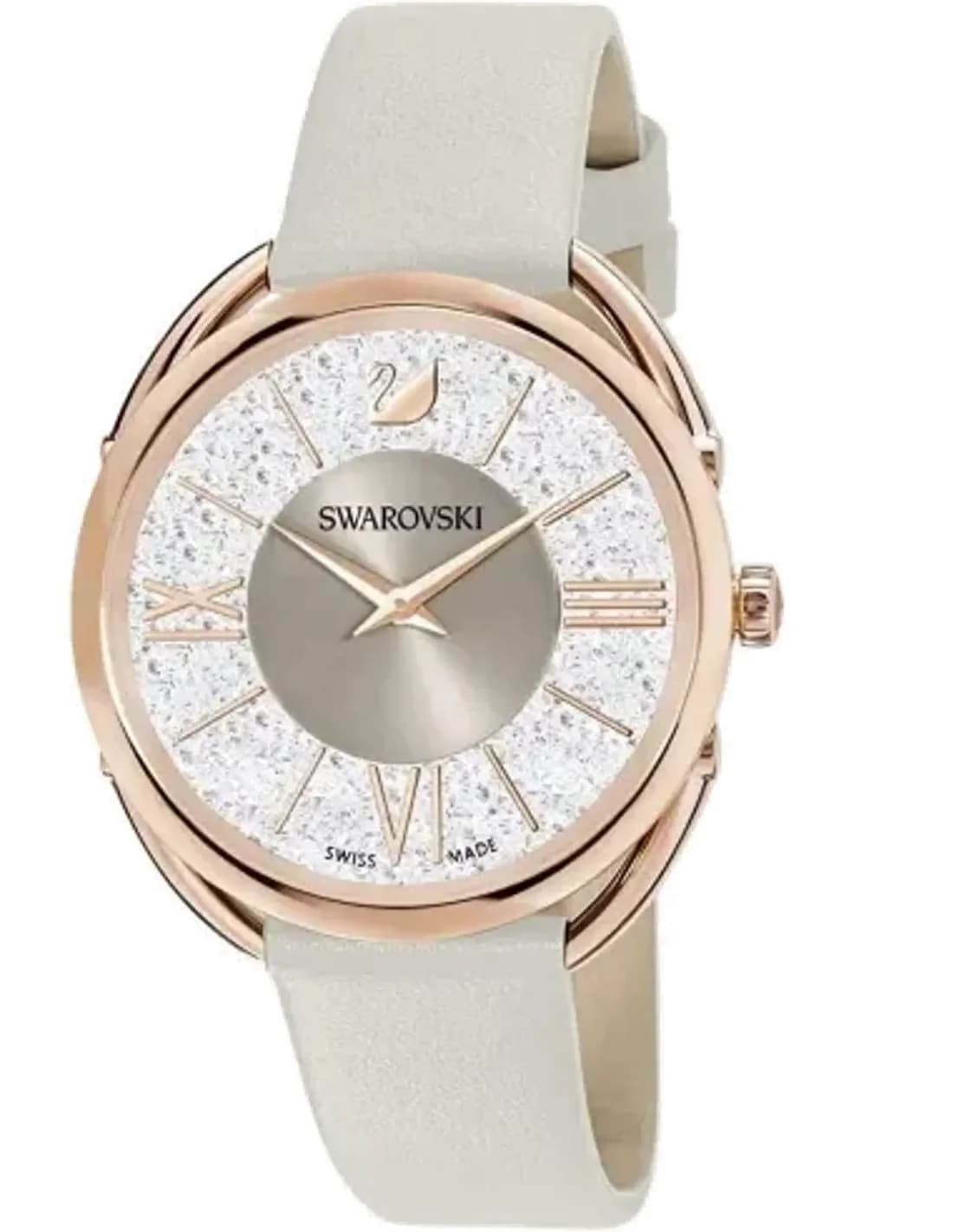 Montre Swarovski 5452455 Crystalline Glam Bracelet Cuir Beige