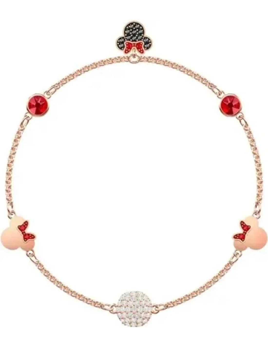 Bracelet Swarovski Remix Minnie 5462365 plaqué or rose cristaux multicolores