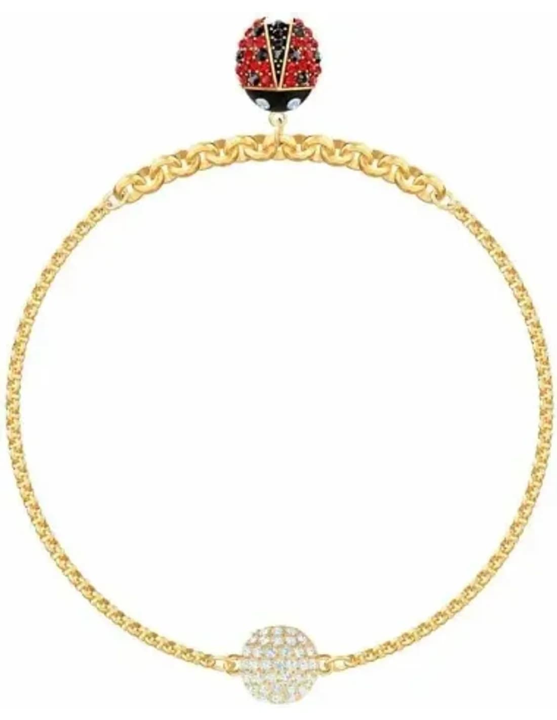 Bracelet Swarovski Remix Ladybug 5466832 plaqué or coccinelle incrustée de cristaux