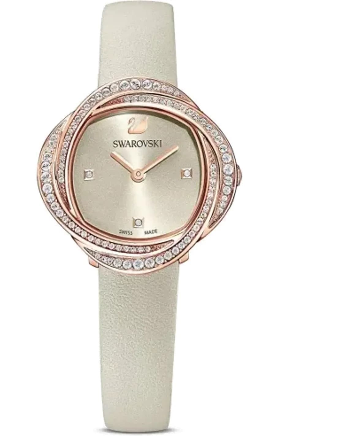 Montre Femme Swarovski 5552424 Crystal Flower Cuir Beige