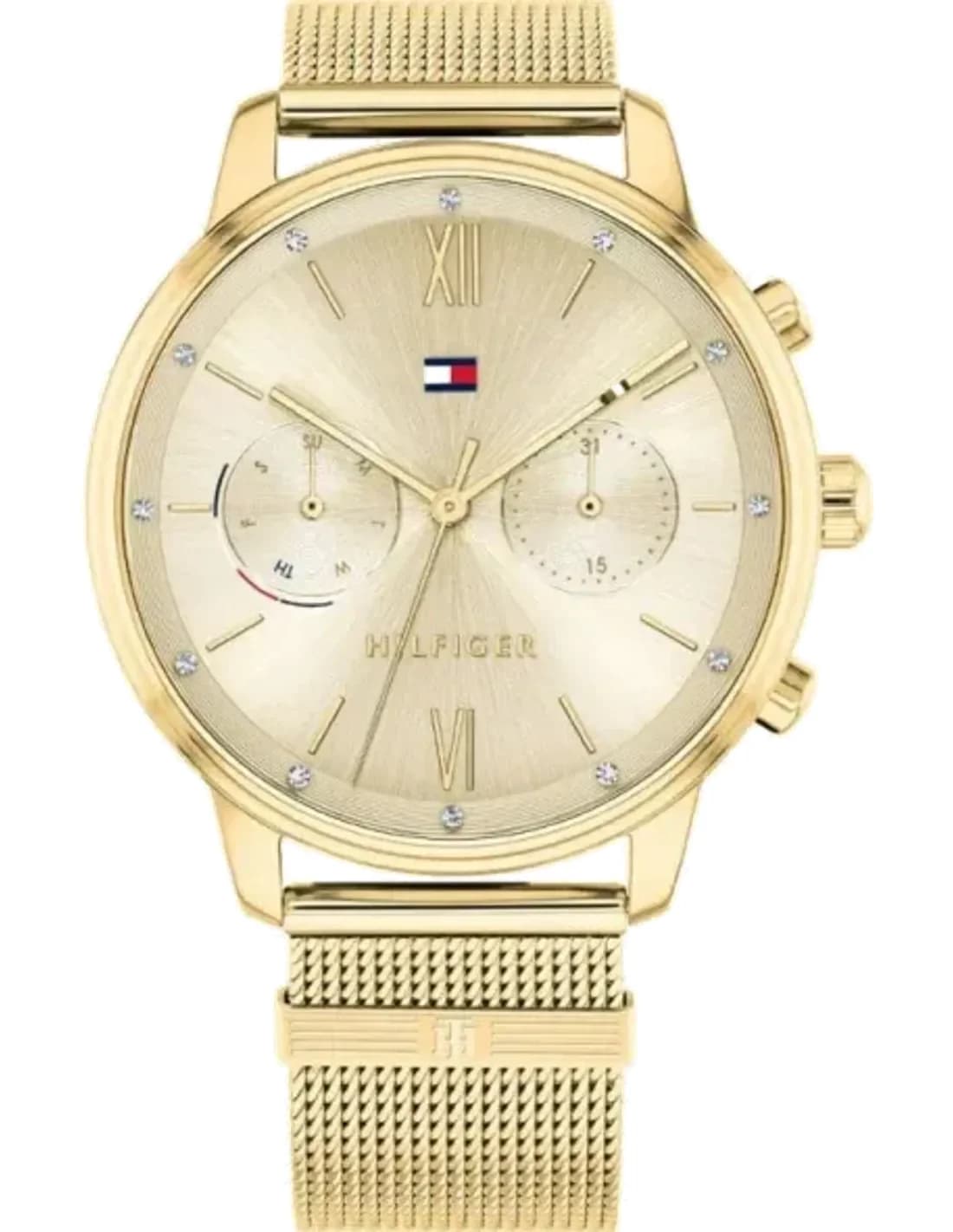 Montre Tommy Hilfiger 1782302 Blake en maille milanaise dorée