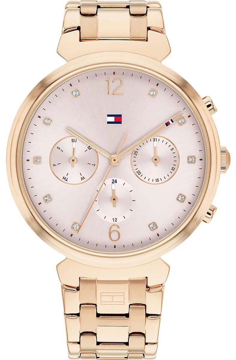 Montre Femme Tommy Hilfiger Ivy 1782345 cadran or rose bracelet maille milanaise