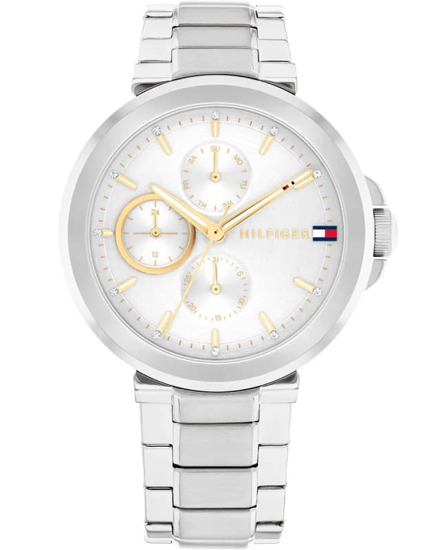 Montre Femme Tommy Hilfiger Lori 1782753 cadran blanc bracelet acier