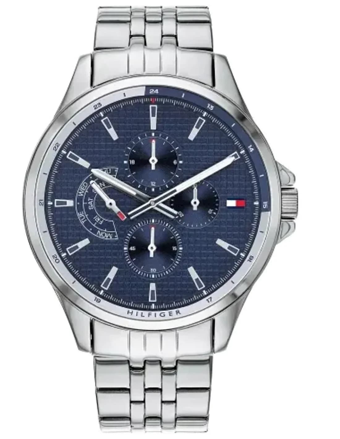 Montre Tommy Hilfiger 1791612 Shawn en Acier Doré et Cadran Bleu