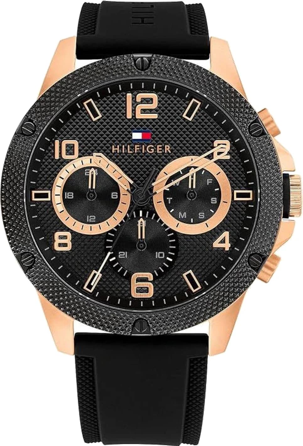 Montre Homme Tommy Hilfiger Blaze 1792028 cadran noir bracelet silicone