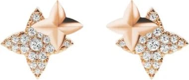 Boucles d'oreilles APM Monaco météorites plaqués or rose 18 carats