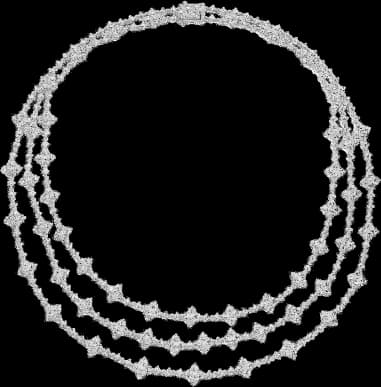 Collier APM Monaco éclat triple chaines en argent 925