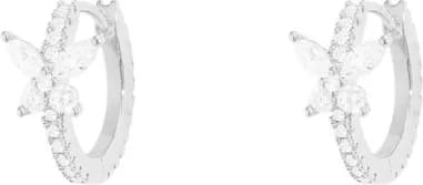 Petites boucles d'oreilles créoles APM Monaco Papillon en Anneaux en argent 925