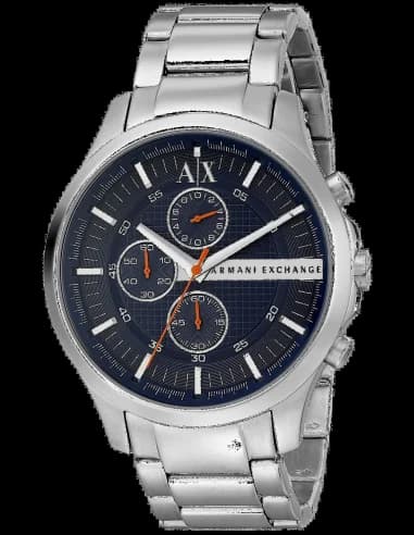Montre Armani Exchange AX2155 Chronographe en Acier avec Cadran Noir