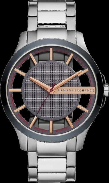 Montre Armani Exchange AX2405 en acier avec cadran transparent