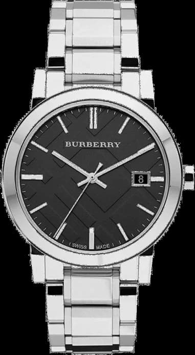 Montre Burberry BU9001 en Acier Inoxydable avec Cadran Noir