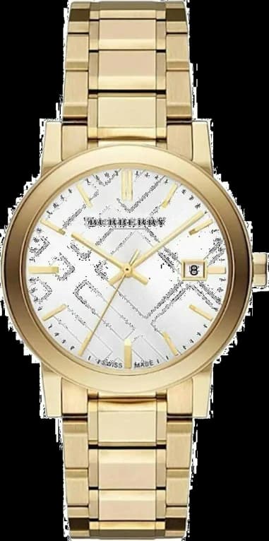 Montre Burberry The City BU9103 bracelet acier doré jaune