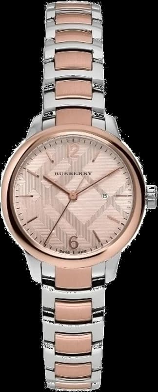 Montre Femme Burberry BU10117 Classic Round Bracelet Bicolore