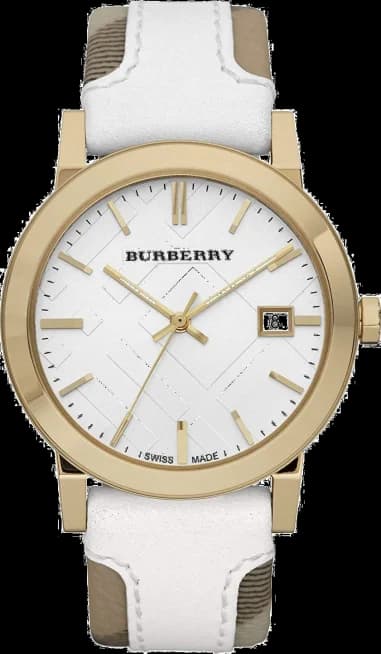 Montre Femme Burberry BU9015 Heritage Nova Bracelet Cuir Haymarket