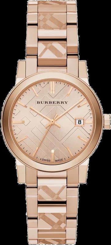 Montre Femme Burberry BU9146 The City Acier Rose Gold Swiss Made