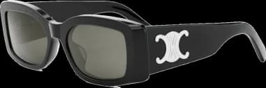 Lunettes de soleil Celine Triomphe XL 01 CL40282U en acétate avec logo XL