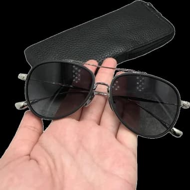 Lunettes de soleil Chrome Hears CH8118 aviator en métal vue 2