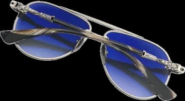 Lunettes de soleil Chrome Hearts Billie II forme aviator en métal vue 2