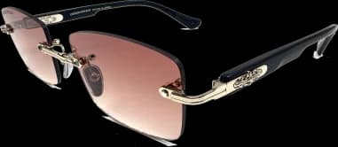 Lunettes de soleil Chrome Hearts Deep II forme rectangulaire