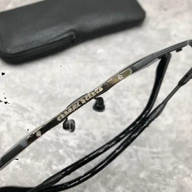 Lunettes de soleil Chrome Hearts Ripping forme aviator en métal vue 5