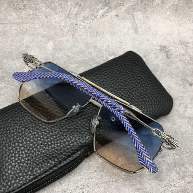Lunettes de soleil Chrome Hearts Ripping forme aviator en métal vue 3