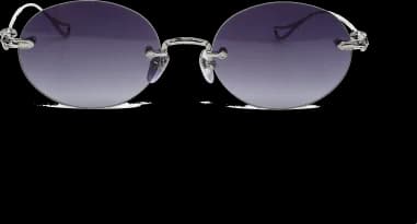 Lunettes de soleil Chrome Hearts Sinnergasm B monture ovale en métal vue 2