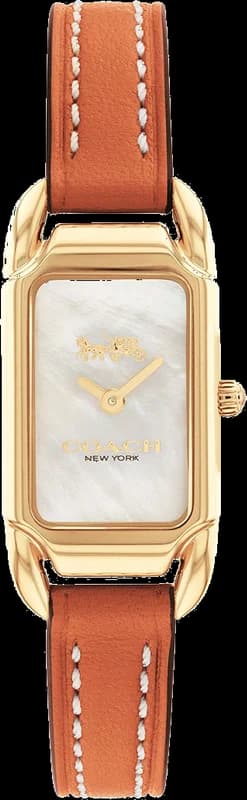 Montre femme Coach Cadie 14504029 cadran en nacre bracelet en cuir de veau fin