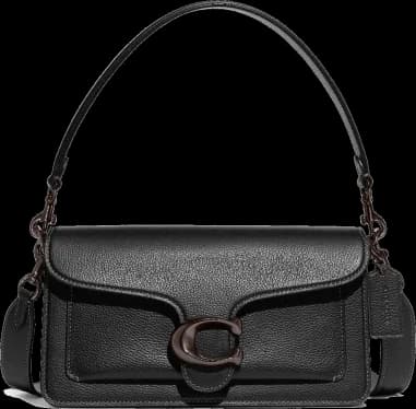 Sac besace à bandoulière Coach Tabby 26 en cuir grainé vue 4