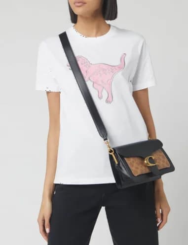 Sac besace à bandoulière Coach Tabby 26 monogramme en toile exclusive vue 2