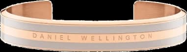 Bracelet Daniel Wellington Emalie Desert Sand en acier poli doré or rose DW00400011 Taille M