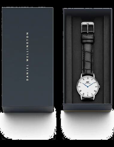 Montre Daniel Wellington Dapper DW00100117 Bracelet en cuir noir vue 3