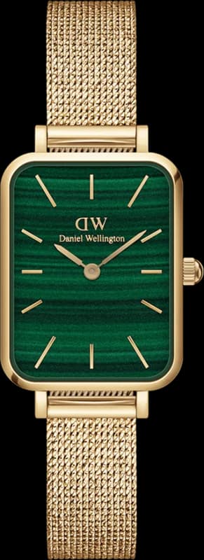 Montre Daniel Wellington DW00100561 Quadro Pressed Evergold Cadran Vert