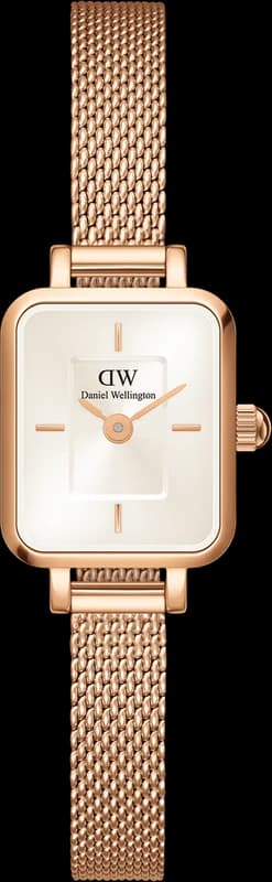 Montre Daniel Wellington DW00100651 Quadro Mini Melrose Rose Gold Champagne