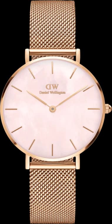 Montre Femme Daniel Wellington Petite Melrose Pearl 32mm DW00100516 cadran rose nacre