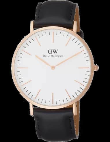 Montre Homme Daniel Wellington DW00100007 Noir au boîtier extra-plat