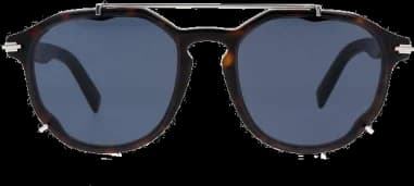 Lunettes de soleil Dior DIORBLACKSUIT RI rondes double pont vue 3