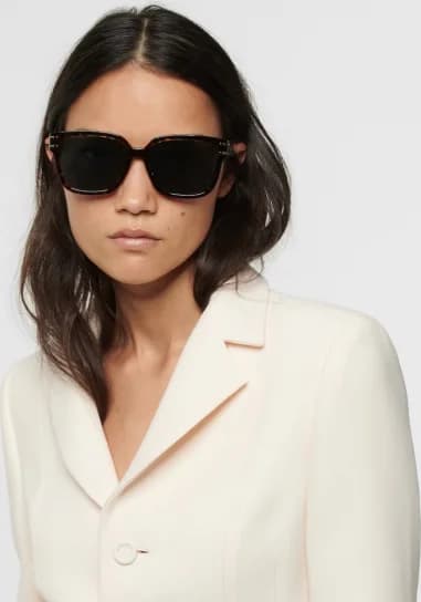 Lunettes de Soleil Dior DIORSIGNATURE B4F forme rectangle en acétate vue 3