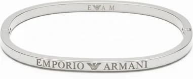 Bracelet Jonc Emporio Armani acier argenté Taille M