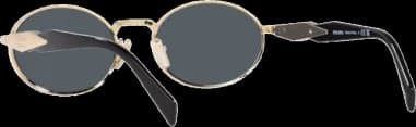 Lunettes de soleil Prada PR 65ZS ovales pour femme vue 2