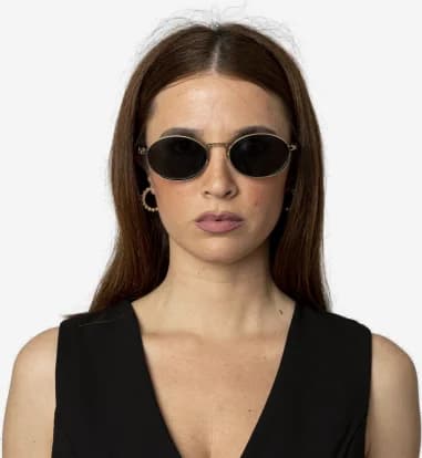 Lunettes de soleil Prada PR 65ZS ovales pour femme vue 4