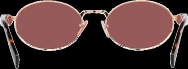 Lunettes de soleil Prada PR 65ZS ovales pour femme vue 2