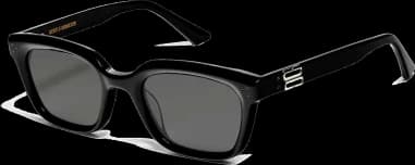 Lunettes de Soleil Unisexe Gentle Monster Musee 01 (MUSEE01) - Noir et Doré