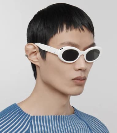 Lunettes de soleil Maison Margiela x Gentle Monster MM005 forme ovale en acetate vue 4