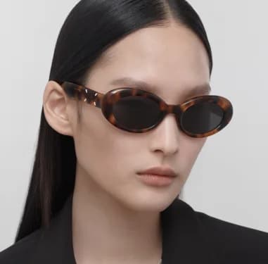 Lunettes de soleil Maison Margiela x Gentle Monster MM005 forme ovale en acetate vue 2