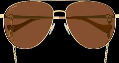 Lunettes de soleil Gucci GG1088S forme pilote en métal vue 2