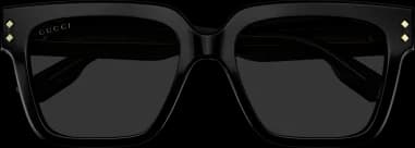 Lunettes de soleil Gucci Logo GG1084S noires en acetate vue 2