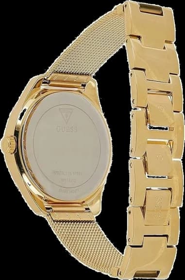Montre Guess Tri Glitz W1142L2 bracelet maille doré jaune vue 4